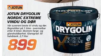Coop Byggmix Jotun drygolin nordic extreme vindu og dør tilbud