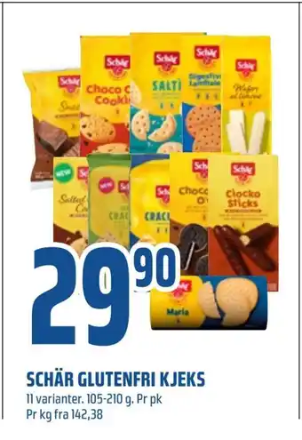 Coop Obs Schär glutenfri kjeks tilbud