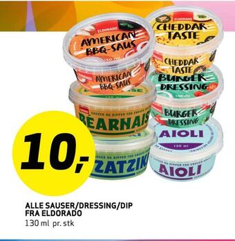 Bunnpris Alle sauser/dressing/dip fra eldorado tilbud