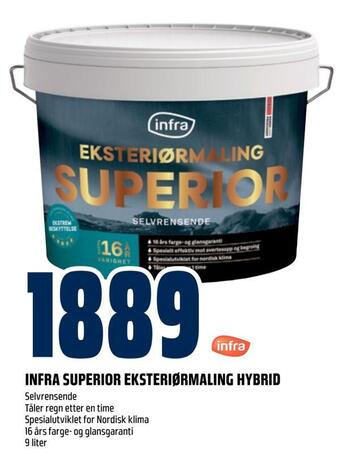 Obs Bygg Infra superior eksteriørmaling hybrid tilbud