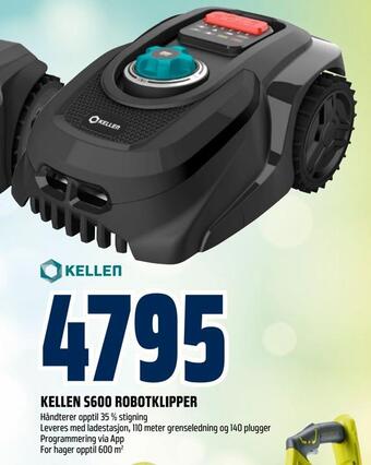 Obs Bygg Kellen s600 robotklipper tilbud