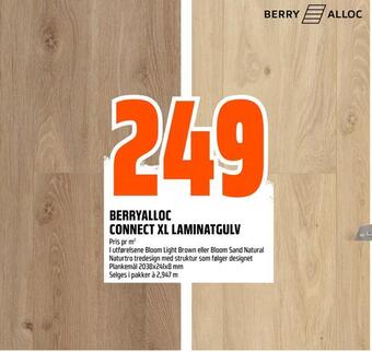 Obs Bygg Berryalloc connect xl laminatgulv tilbud