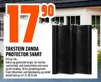 Obs Bygg Takstein zanda protector svart tilbud
