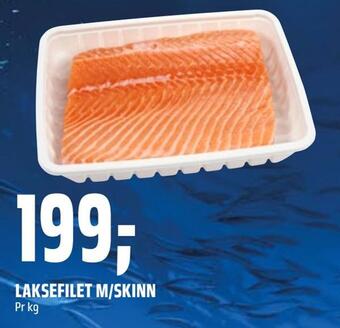 Coop Obs Laksefilet m/skinn tilbud