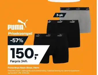 XXL Sport Puma boys basic boxer, herre tilbud