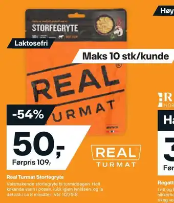 XXL Sport Real turmat storfegryte tilbud