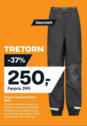 Tretorn camper pants, barn