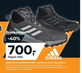 XXL Sport Adidas terrex eastrail 2 rain rdy, vanntett lav tursko, dame/herre tilbud