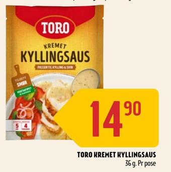 Coop Prix Toro kremet kyllingsaus tilbud
