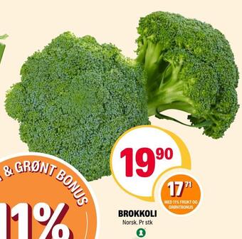 Coop Extra Brokkoli tilbud
