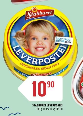 Coop Prix Stabburet leverpostei tilbud