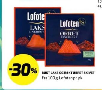 Bunnpris Lofoten ørret tilbud