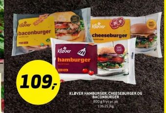 Bunnpris Kløverkjøtt hamburger tilbud