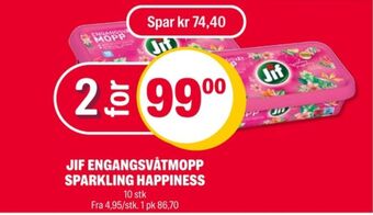 Coop Extra Jif engangsmopp tilbud