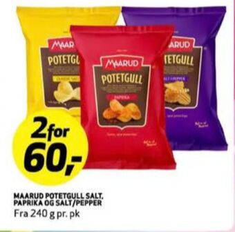 Bunnpris Maarud chips tilbud