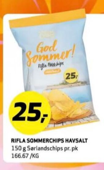 Bunnpris Sørlandschips chips tilbud