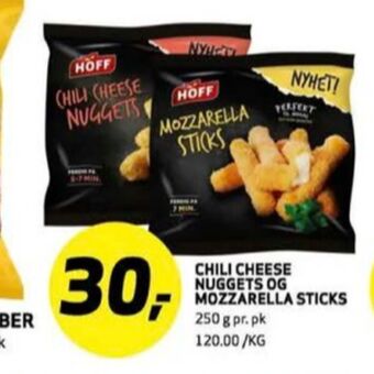 Bunnpris Hoff mozzerellasticks tilbud