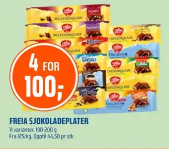 Coop Obs Firkløver sjokoladeplate tilbud