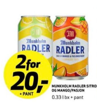 Bunnpris Radler øl tilbud