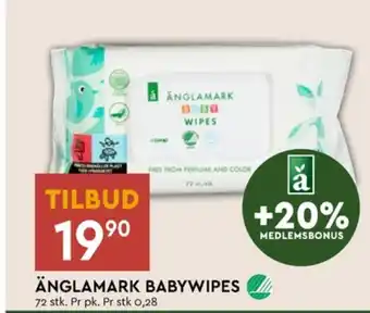 Coop Mega Änglamark våtservietter tilbud