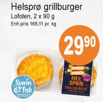 Joker Lofoten fiskeburger tilbud