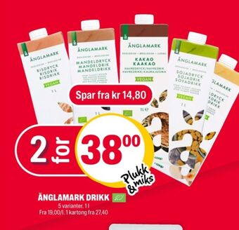 Coop Extra Änglamark sjokolademelk tilbud