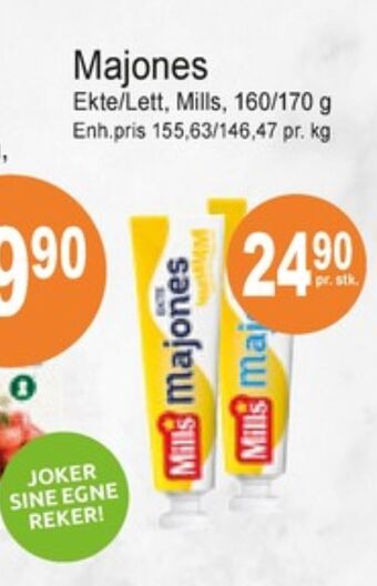 Joker Mills majones tilbud