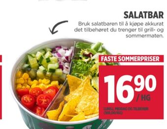 Meny Ukjent salat tilbud
