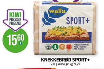 Kiwi Wasa knekkebrød tilbud