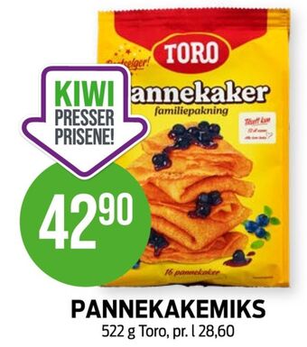 Kiwi Toro pannekakemix tilbud