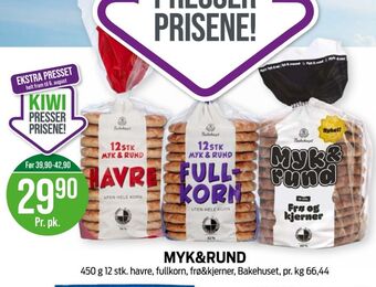 Kiwi Myk & rund brød tilbud