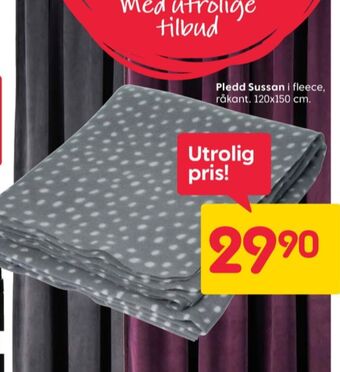 Rusta Ukjent pledd tilbud