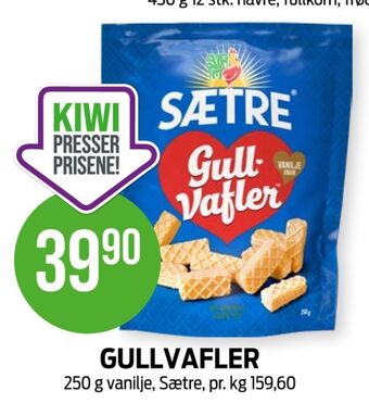 Kiwi Gull-vafler vafler tilbud