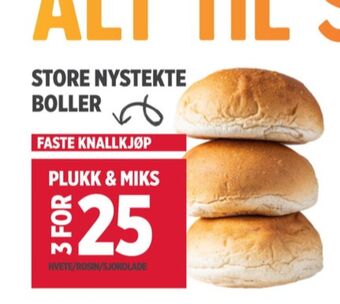 Meny Ukjent butiksbagt brød tilbud