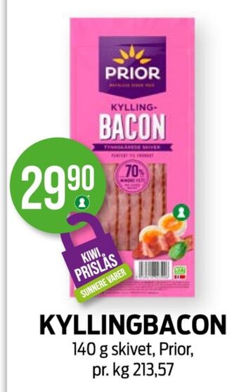 Kiwi Prior bacon tilbud