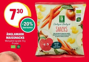 Coop Extra Änglamark maissnacks tilbud
