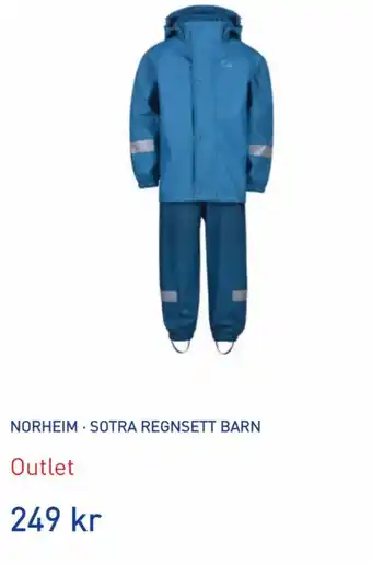 Intersport NORHEIM- SOTRA REGNSETT BARN tilbud
