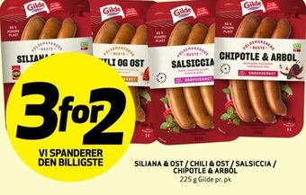 Bunnpris SILIANA & OST / CHILI & OST/SALSICCIA / CHIPOTLE & ARBÓL tilbud