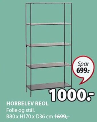 JYSK HORBELEV REOL tilbud