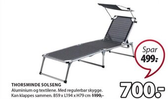 JYSK THORSMINDE SOLSENG tilbud
