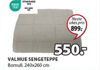 JYSK VALMUE SENGETEPPE tilbud
