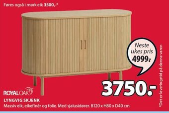 JYSK LYNGVIG SKJENK tilbud