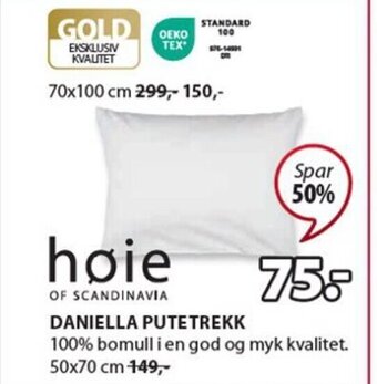 JYSK DANIELLA PUTETREKK tilbud