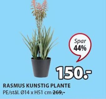 JYSK RASMUS KUNSTIG PLANTE tilbud