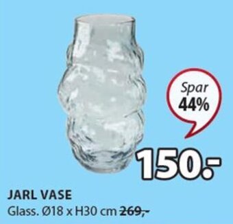 JYSK JARL VASE tilbud