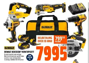 Coop Obs DEWALT DCK503M³ VERKTØYSETT tilbud