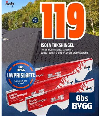 Coop Obs ISOLA TAKSHINGEL tilbud