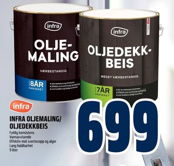 Coop Obs INFRA OLJEMALING/ OLJEDEKKBEIS tilbud