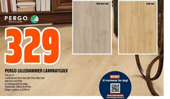 Coop Obs PERGO LILLEHAMMER LAMINATGULV tilbud