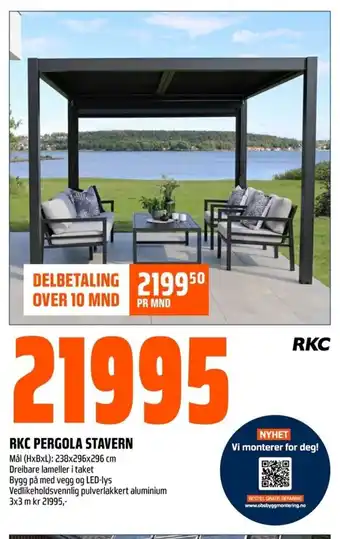 Coop Obs RKC PERGOLA STAVERN tilbud